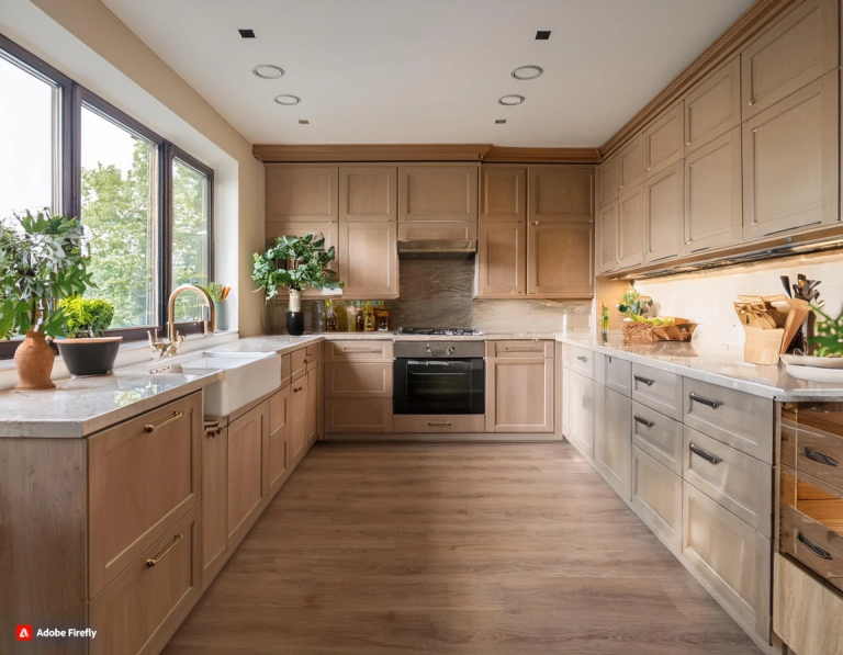 Dark wood and solid wood cabinets are a classic and elegant way to change your kitchen.